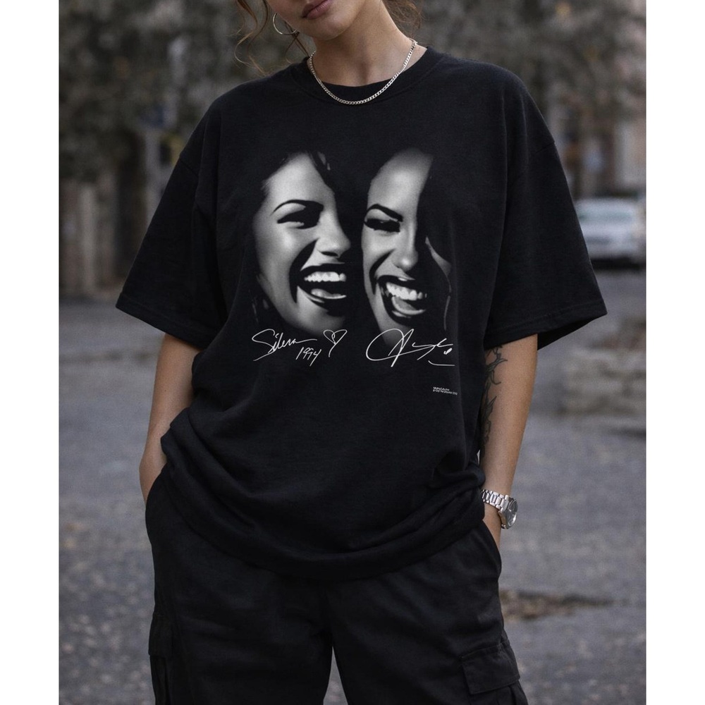 Selena X Aaliyah Forever Tshirt Music Lovers Unisex Tee